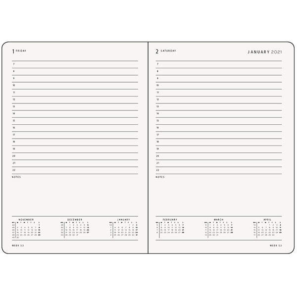 Средний Ежедневник Leuchtturm1917 Черный 2021