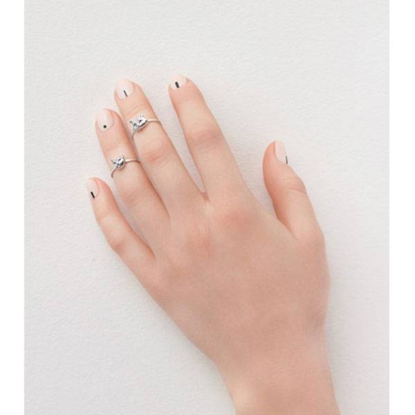 Кільце на фалангу зі срібла Côte & Jeunot Великий Єнот