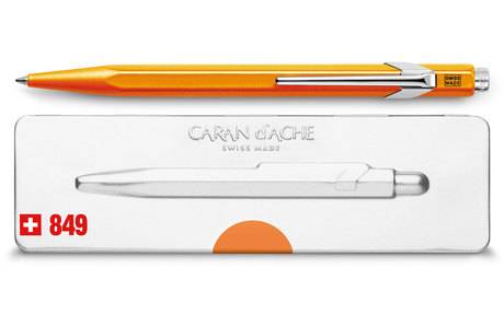 Ручка Caran d'Ache 849 Pop Line Orange + подарочный футляр