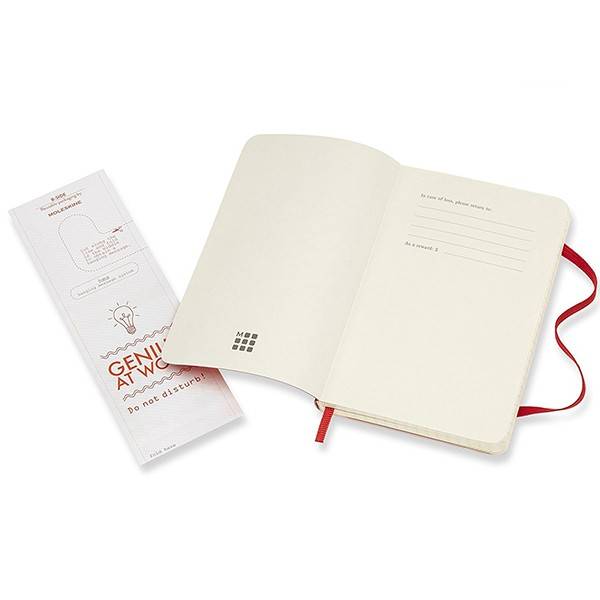 Кишеньковий блокнот Moleskine Classic М&#39;яка обкладинка Червоний Клітка