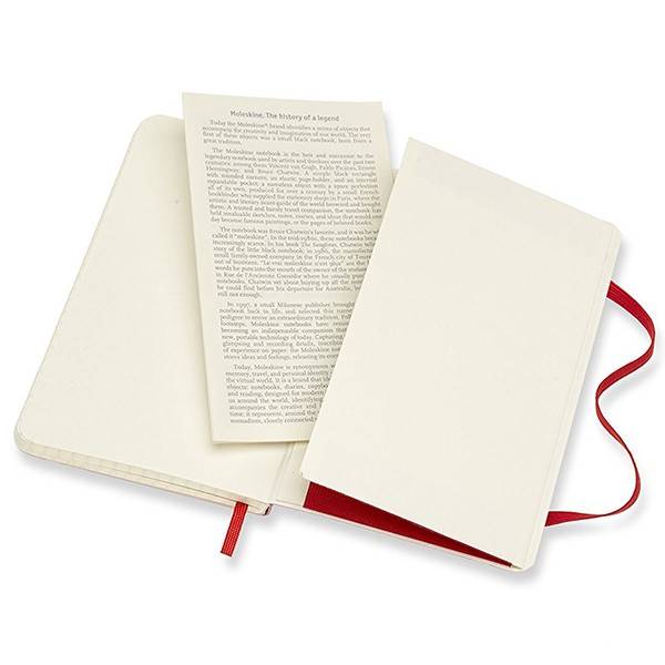 Кишеньковий блокнот Moleskine Classic М&#39;яка обкладинка Червоний Клітка
