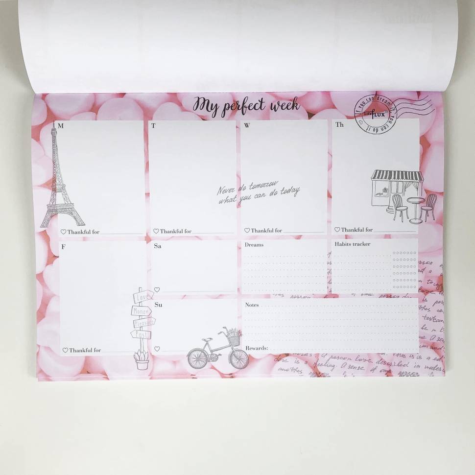 Отрывной еженедельник My Perfect Day Путешествия A4 52 листа