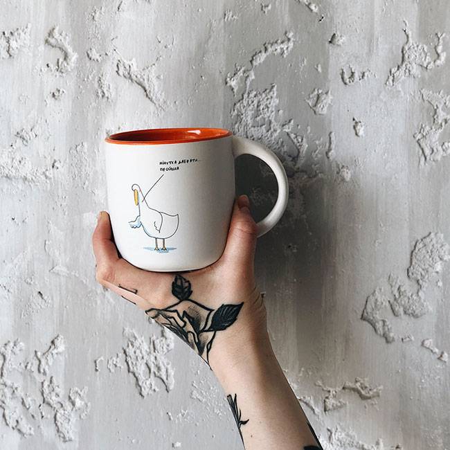 Чашка Gifty Гусь Мінутка Дабраті 350 мл