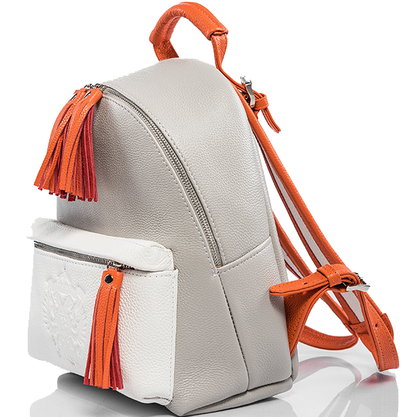 Рюкзак кожаный S Yana Belyaeva Серый