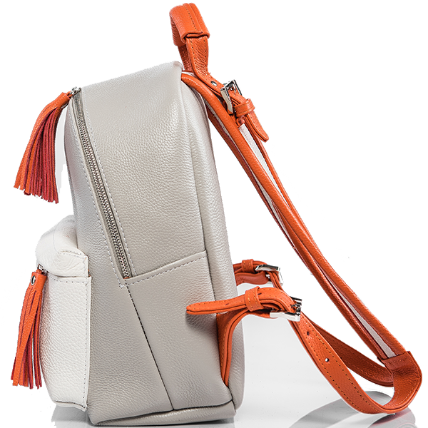 Рюкзак кожаный S Yana Belyaeva Серый