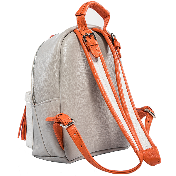 Рюкзак кожаный S Yana Belyaeva Серый