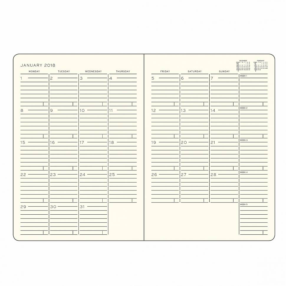 Ежемесячник с заметками Leuchtturm1917 Composition Мягкая обложка Тихоокеанский Зеленый 2020 (360045)