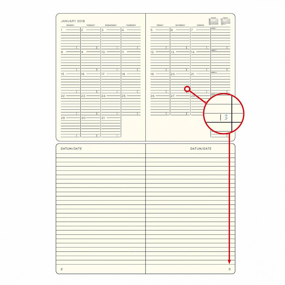 Ежемесячник с заметками Leuchtturm1917 Composition Мягкая обложка Тихоокеанский Зеленый 2020 (360045)