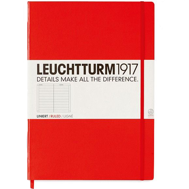Блокнот Leuchtturm1917 MasterClassic Красный Линия (304439)