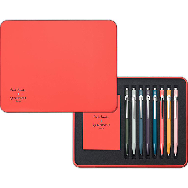 Набор Caran d'Ache 849 Paul Smith 8 ручек в подарочном боксе