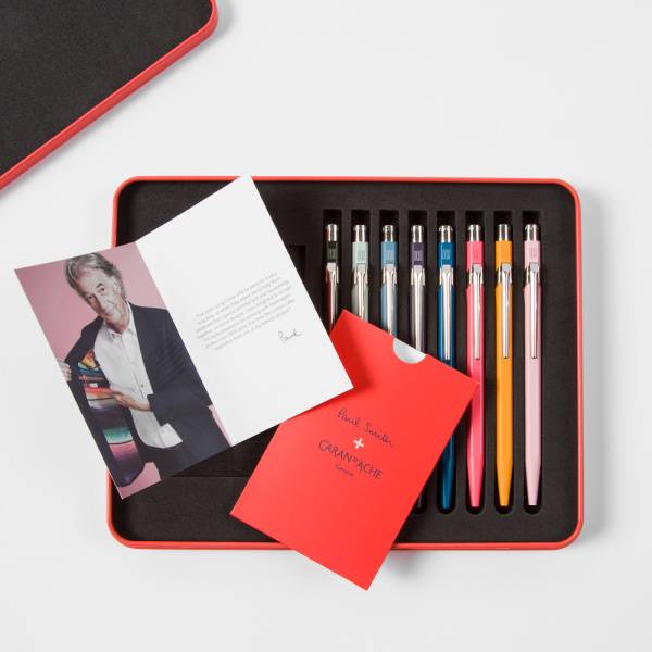 Набор Caran d'Ache 849 Paul Smith 8 ручек в подарочном боксе