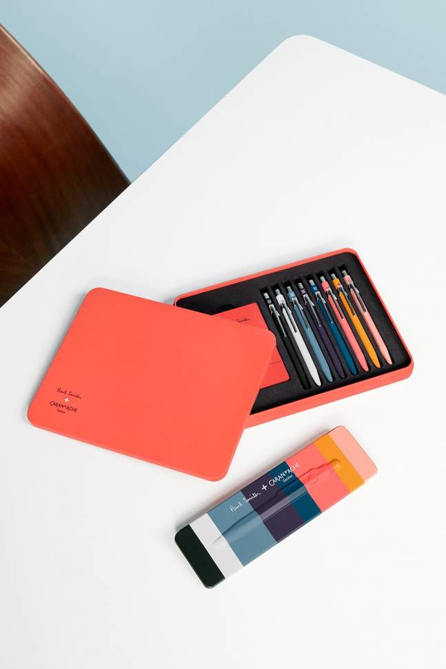 Набор Caran d'Ache 849 Paul Smith 8 ручек в подарочном боксе