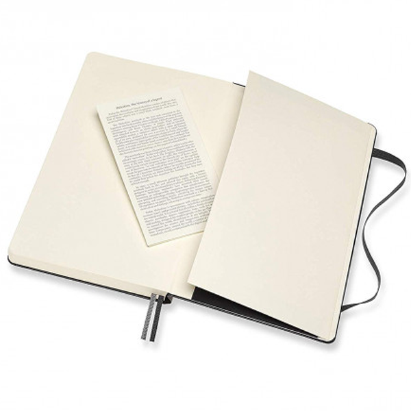 Середній блокнот Moleskine Classic Expanded Тверда обкладинка Чорний Лінія