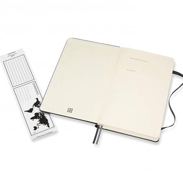 Середній блокнот Moleskine Classic Expanded Тверда обкладинка Чорний Лінія