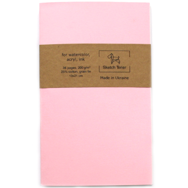 Скетчбук для маркеров Sketch Terier мини Розовый