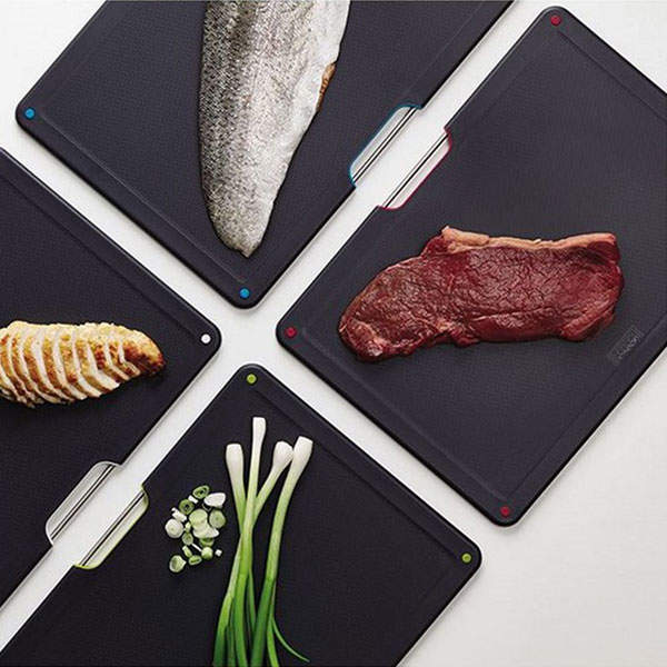 Набор Разделочных Досок Joseph Joseph 4 шт Серебро