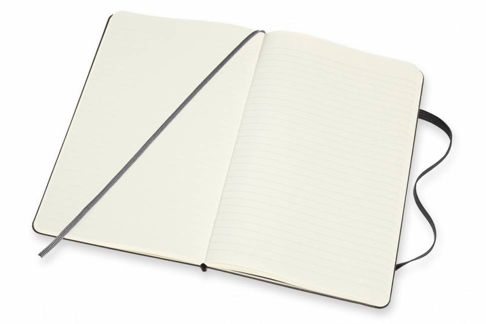 Средний Блокнот Moleskine Classic Extra Линия-Чистые листы Черный