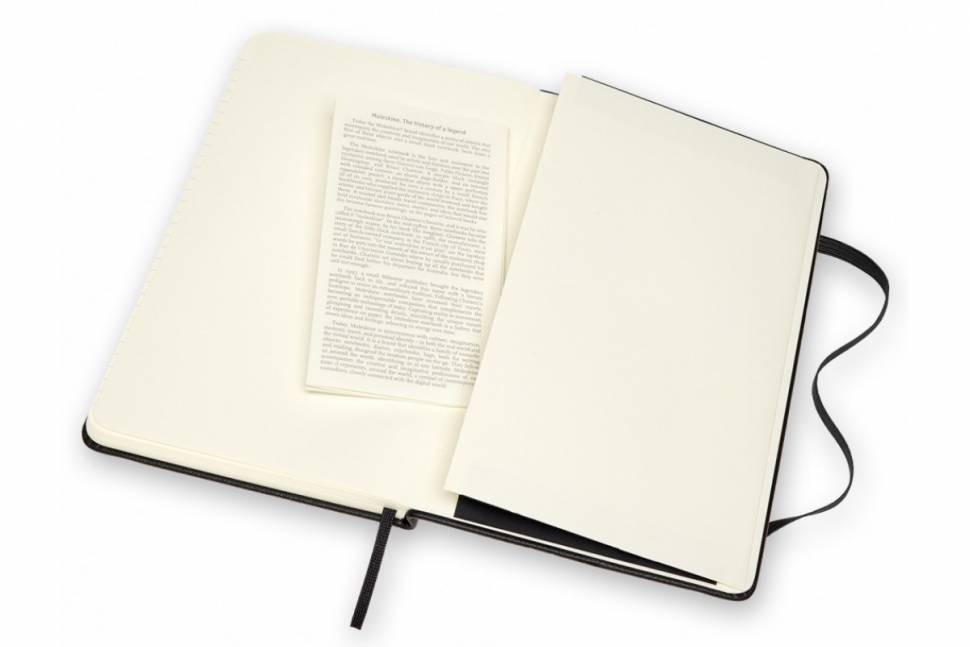Средний Блокнот Moleskine Classic Extra Линия-Чистые листы Черный