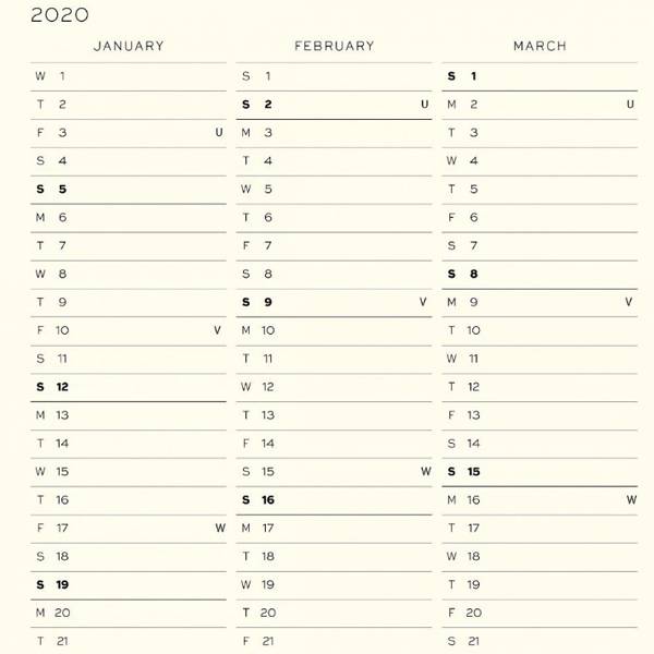 Карманный Еженедельник с заметками Leuchtturm1917 Тихоокеанский зеленый 2020 (359898)