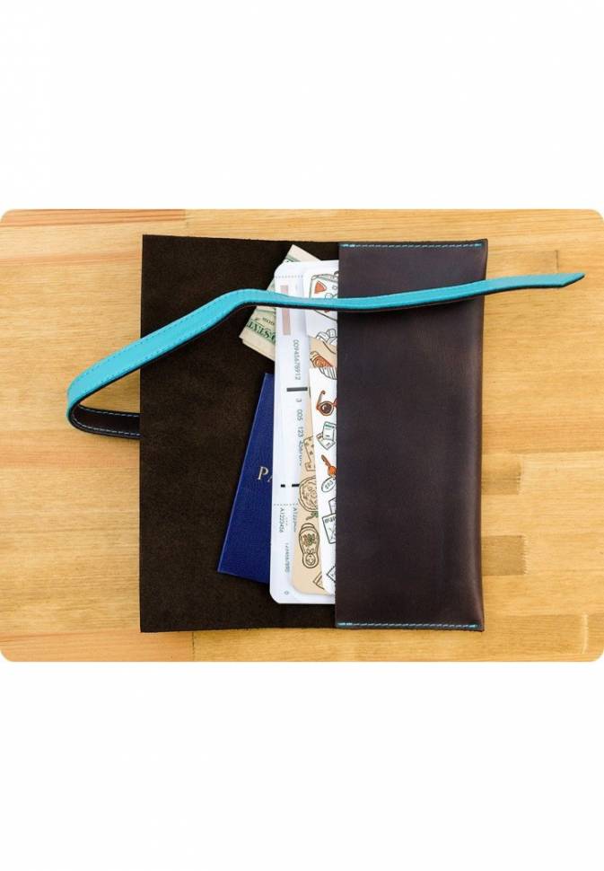 Шкіряний дорожній кейс BlankNote Горіх-Тіффані Коричневий