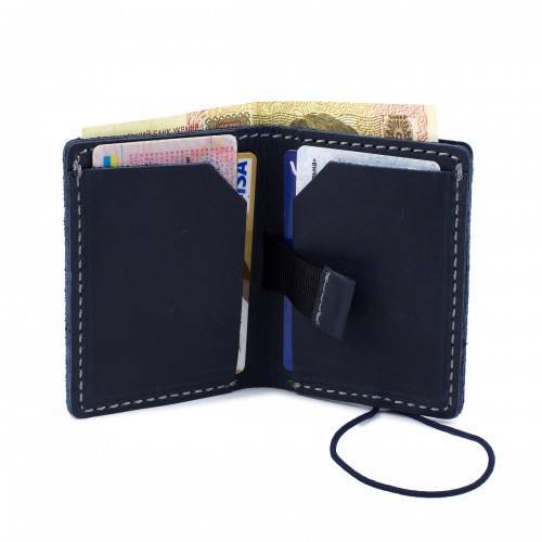 Гаманець-портмоне на гумці Black Brier Темно-синій