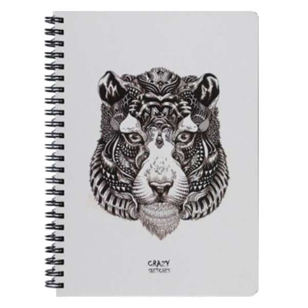 Скетчбук Crazy Sketches Tiger 100 г /м2