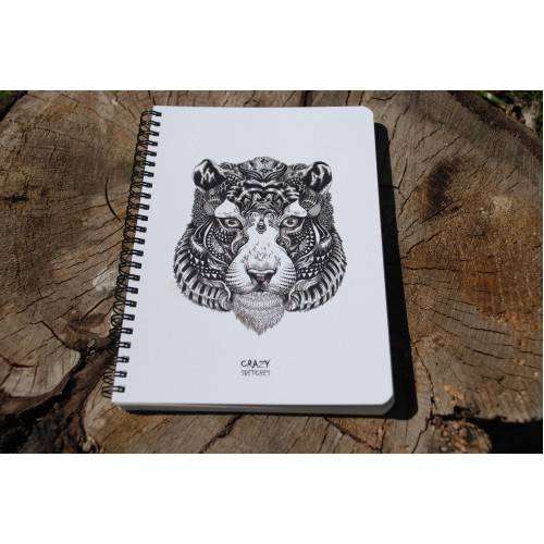 Скетчбук Crazy Sketches Tiger 100 г /м2 Скетчбук Crazy Sketches Tiger 100 г /м2