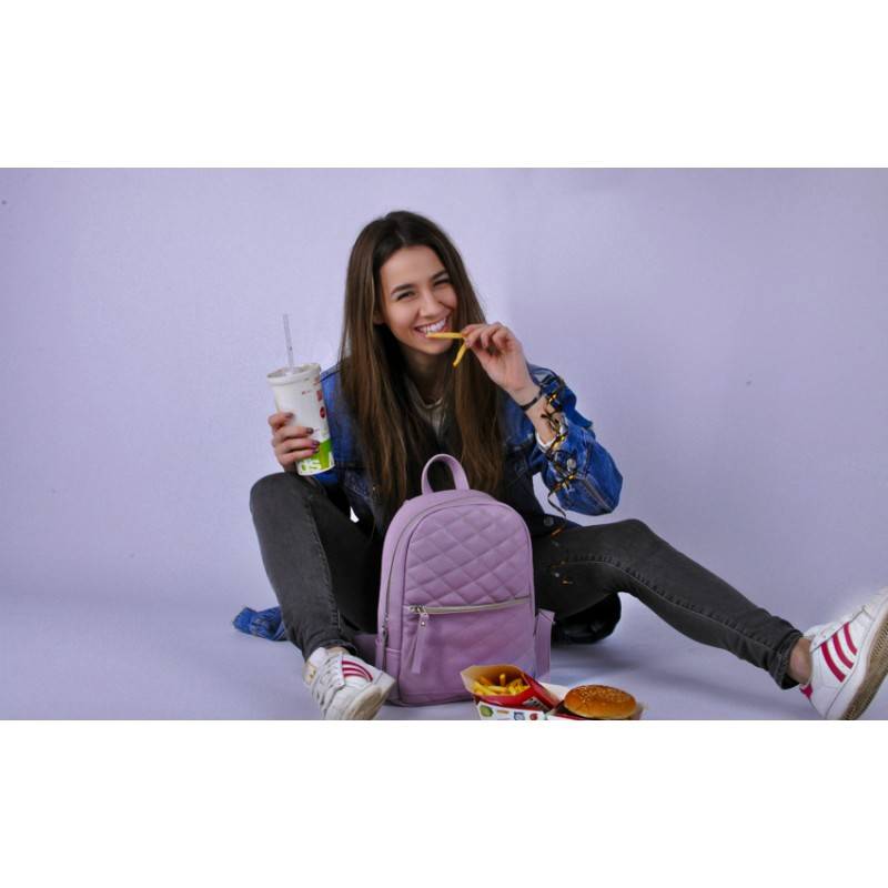 Рюкзак из кожи JIZUZ Caspia Lilac