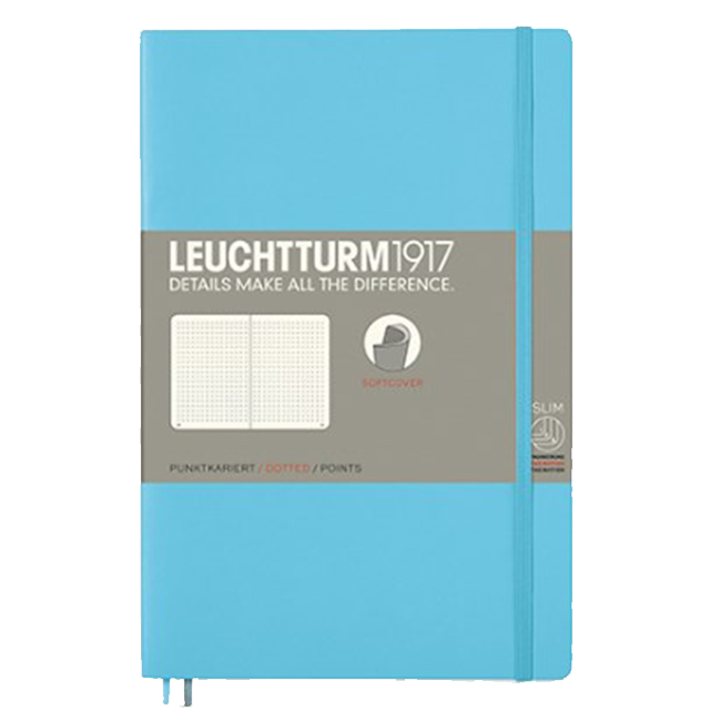 Блокнот Leuchtturm1917 Мягкий Paperback Ледяной синий Точка (358312)