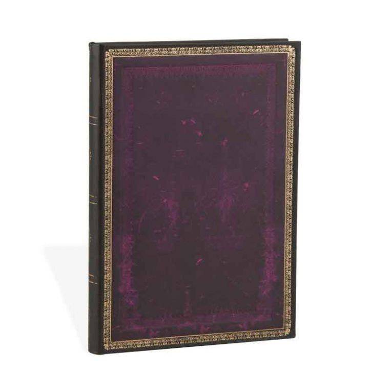 Средний блокнот Paperblanks Старая Кожа Классический Фиолетовый Линия