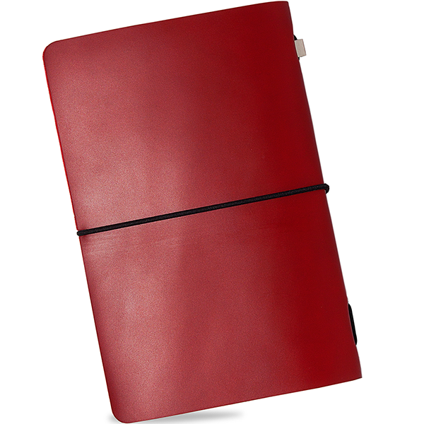 Кожаный блокнот LM Красный
