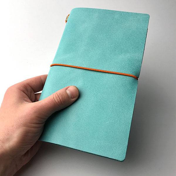 Блокнот из кожи Egolibro Бирюза