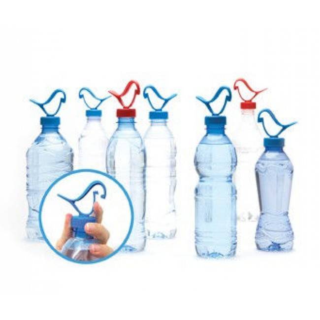 Кришка-тримач для пляшки Peleg Design Bottle Clip Червоний