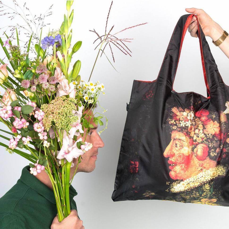 Сумка для покупок складная LOQI GIUSEPPE ARCIMBOLDO Spring 1573