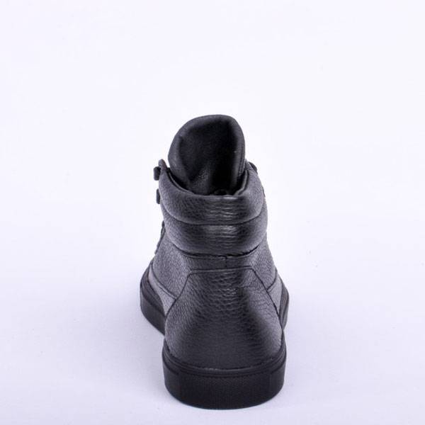 Кожаные кеды Jizuz Industry Black