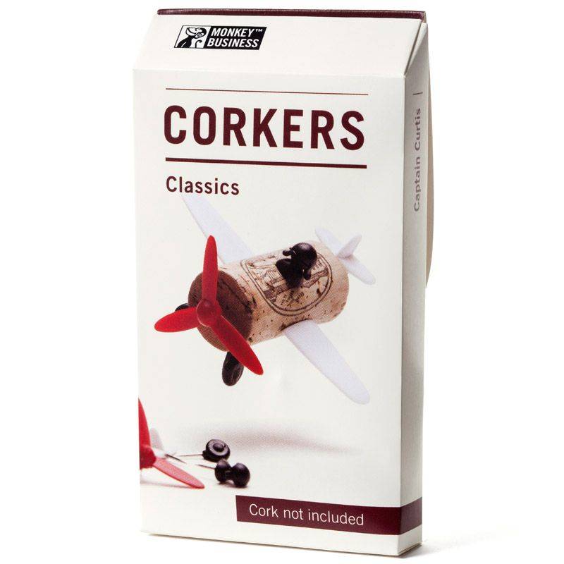 Набор украшений для пробки Monkey Business Plane Captain Curtis Corkers Classics