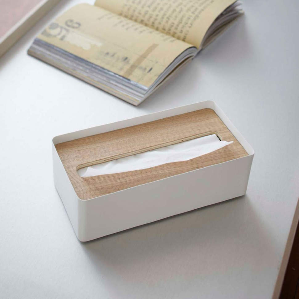 Диспенсер для серветок Rin L Yamazaki Білий