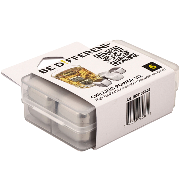 Сталеві камені для віскі Chilling Power Be Different (6 шт)