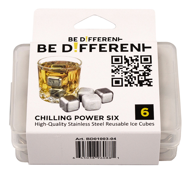 Сталеві камені для віскі Chilling Power Be Different (6 шт)