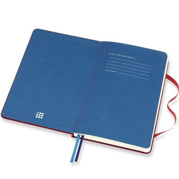 Средний блокнот Moleskine Two-Go Бордо Линия/Чистые листы