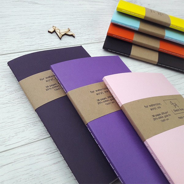 Скетчбук для маркеров Sketch Terier мини Фиолетовый