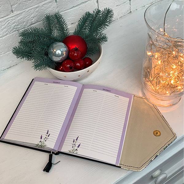 Дневник целей Helper Book Розовый с золотом