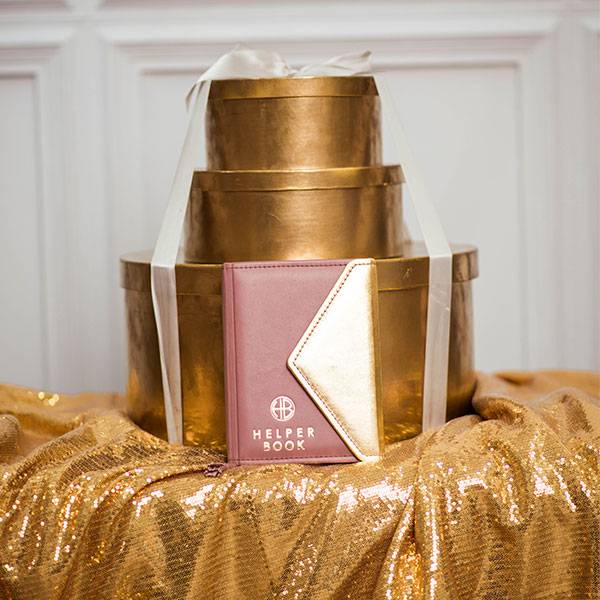 Дневник целей Helper Book Розовый с золотом