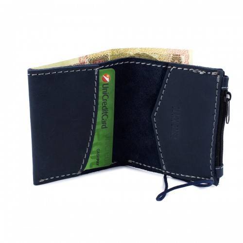 Портмоне на молнии Black Brier Темно-синее