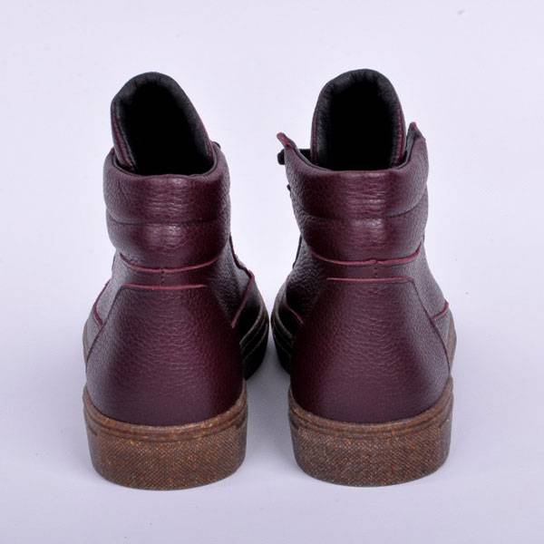 Кожаные кеды Jizuz Industry Wine