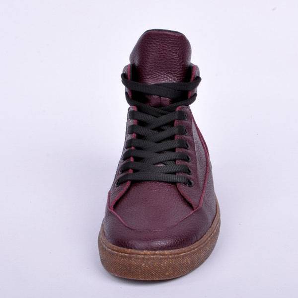 Кожаные кеды Jizuz Industry Wine