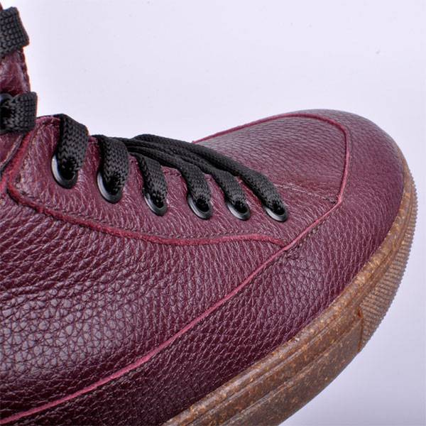Кожаные кеды Jizuz Industry Wine
