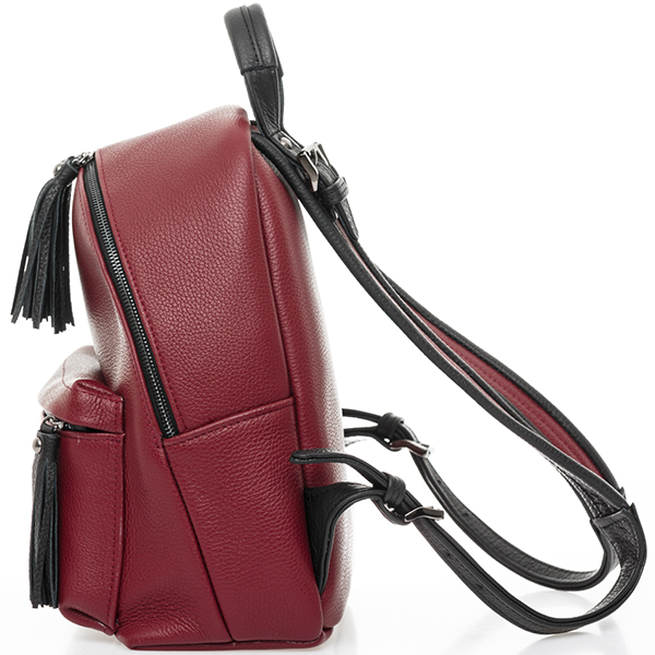 Рюкзак кожаный S Yana Belyaeva Красный