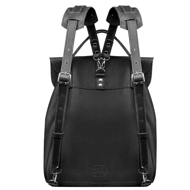 Кожаный женский рюкзак Dekey Classic Черный