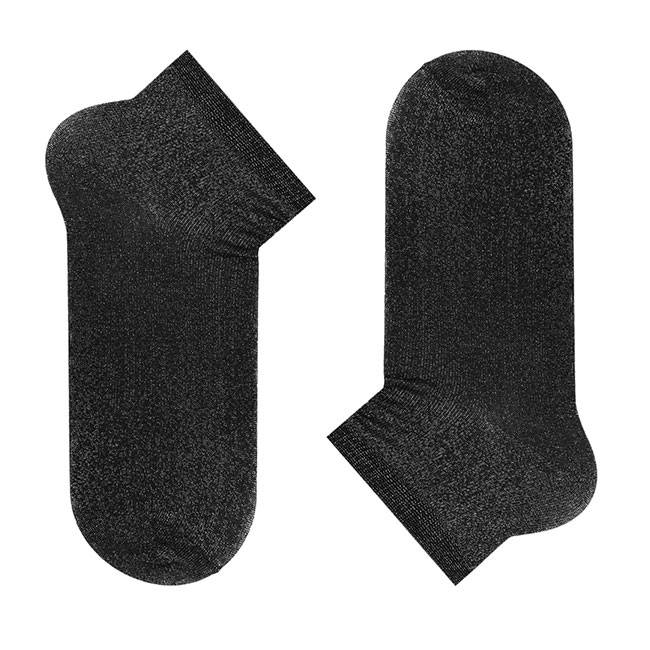 Носки короткие MySox Black Dust с люрексом